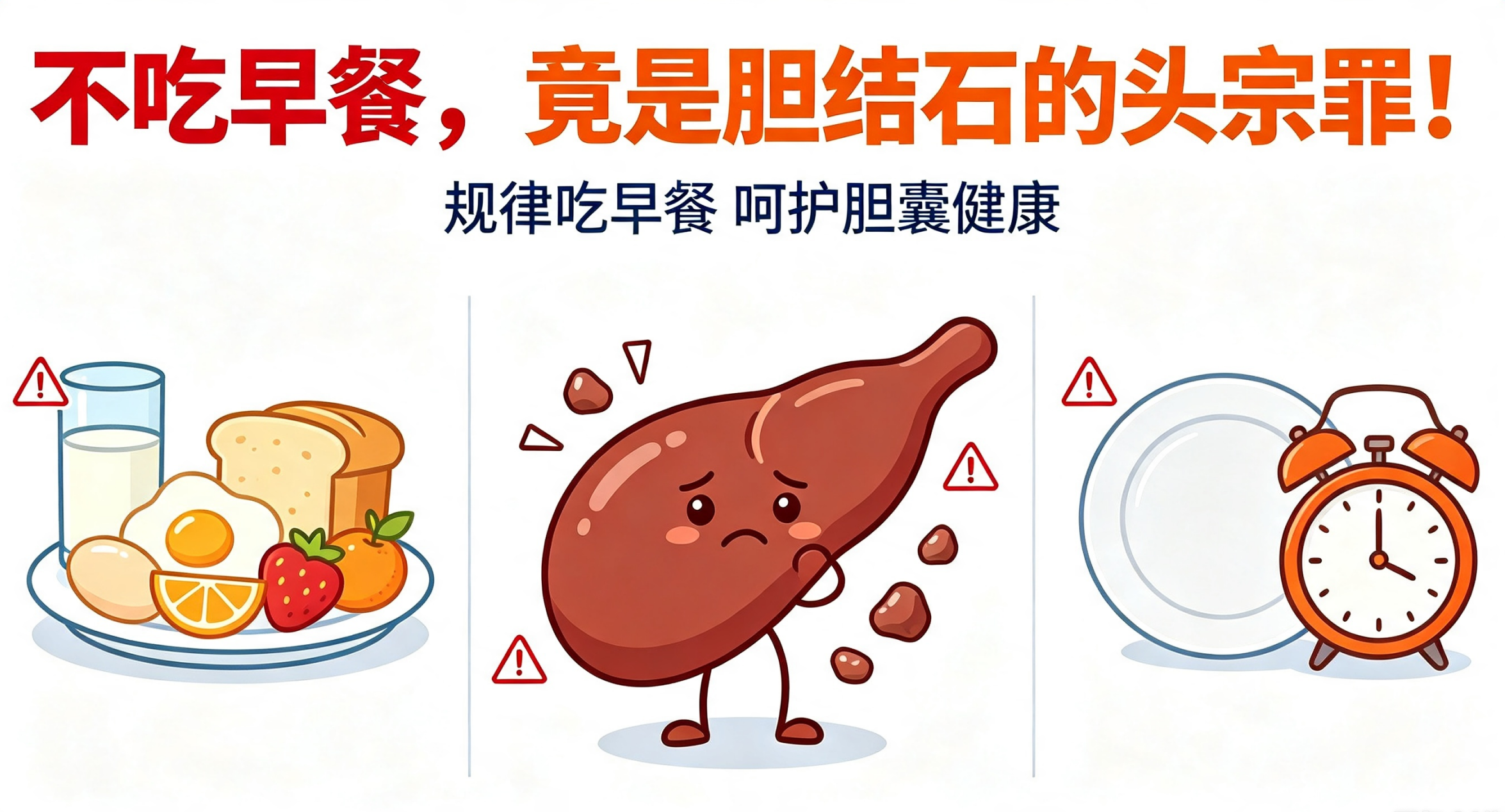 不吃早餐，竟是胆结石的头宗罪！